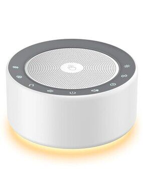 New White Noise Sound Machine with Nursery Lamp, Mood Lighting, 7 Colour